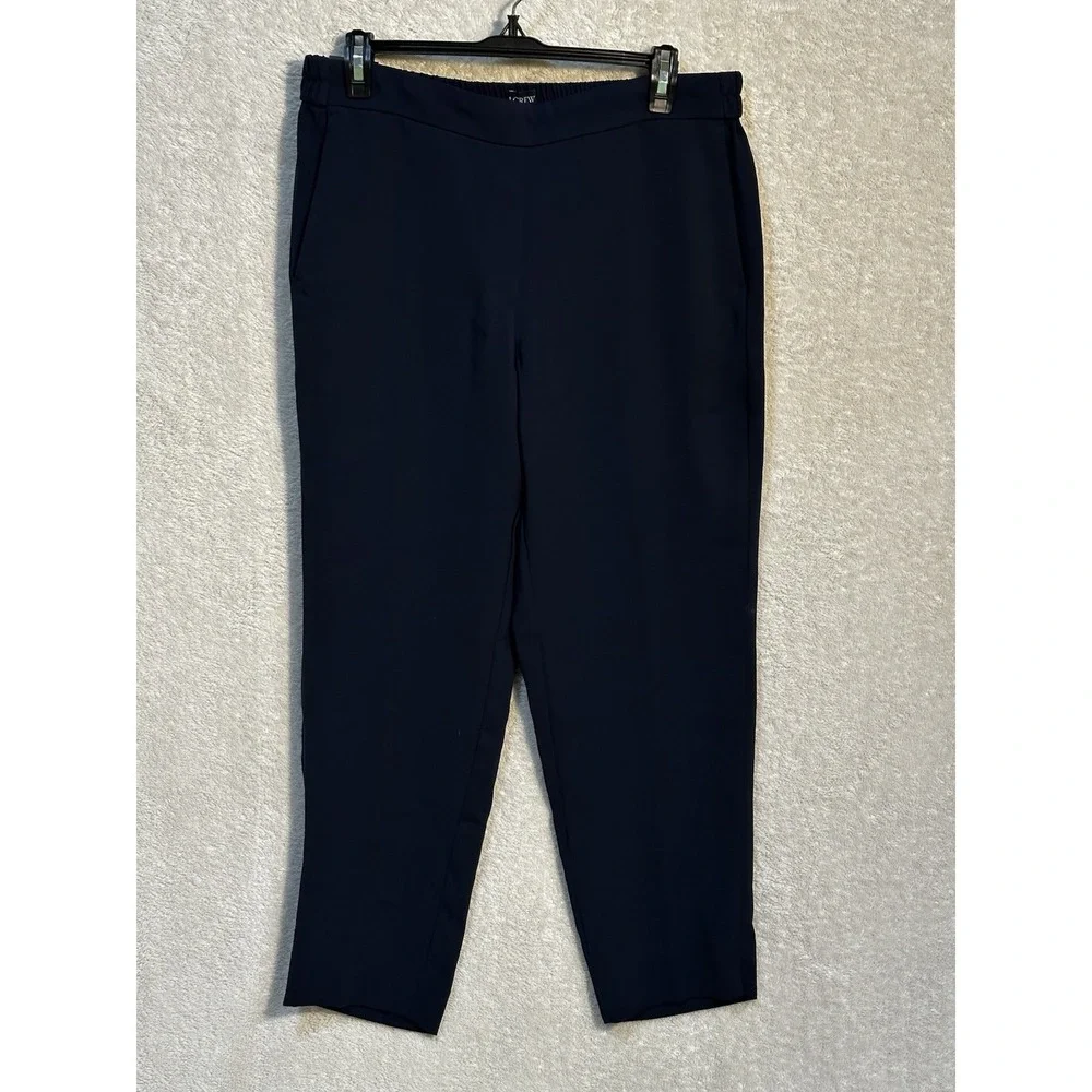 NWT J.‎ Crew Women's Navy Jamie Pull On Dress Pants Size 12 Business Career